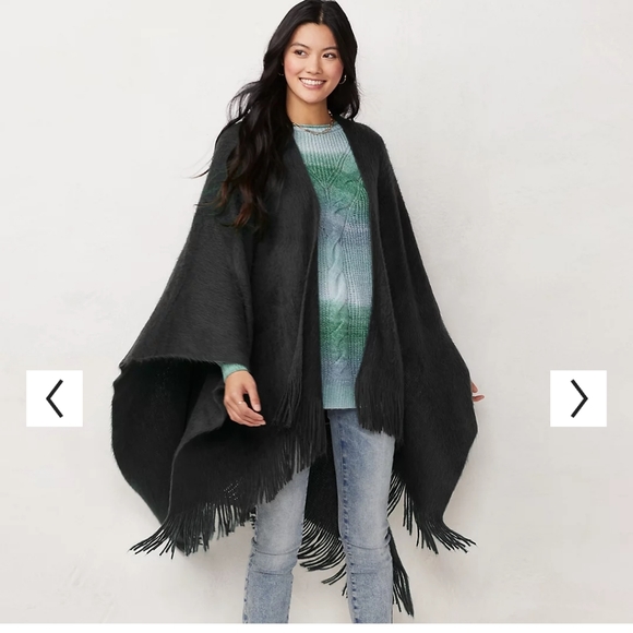 Lauren Conrad fringe blanket shawl - Picture 6 of 8